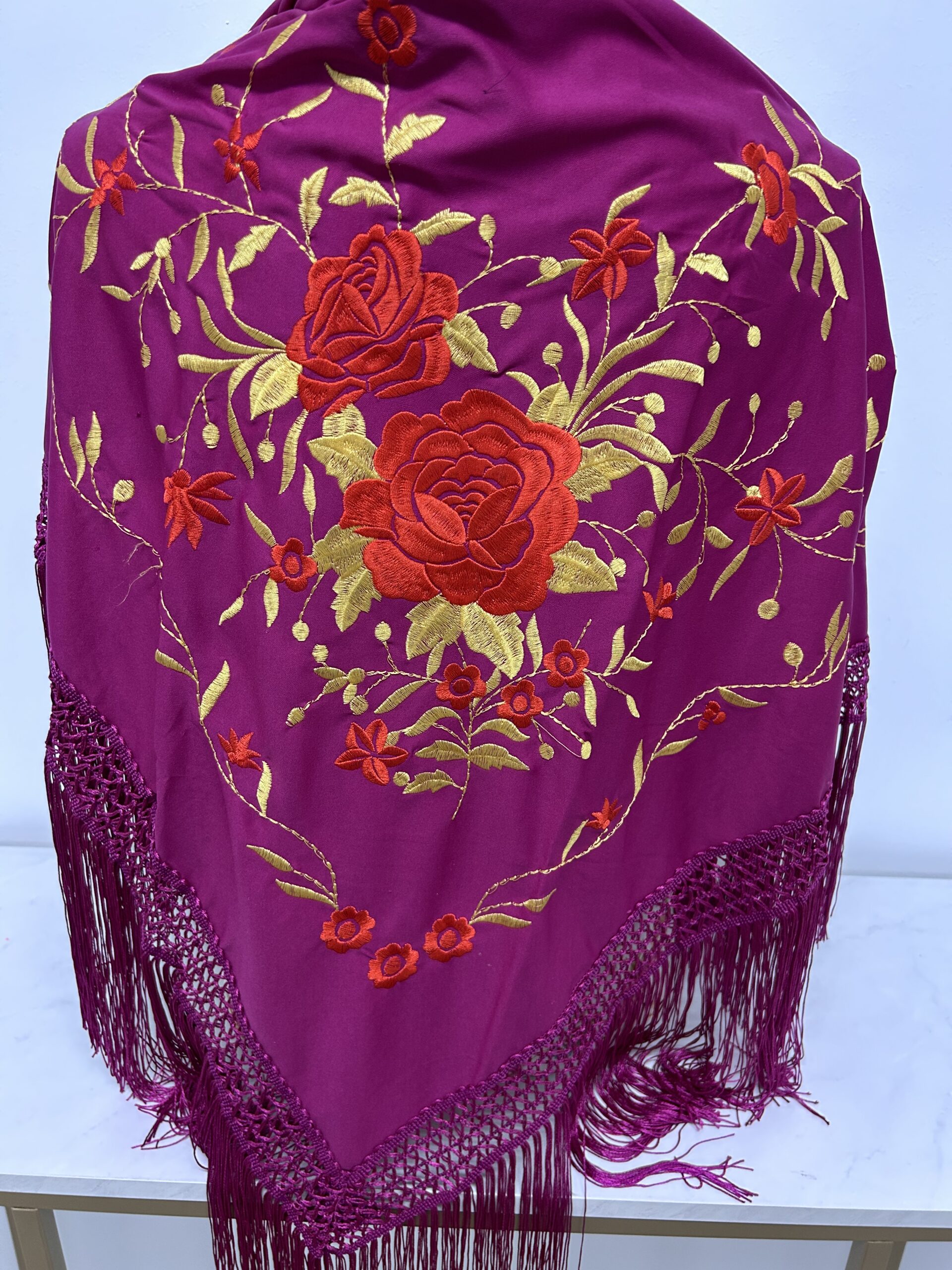 Manton Buganvilla Dos Flores Rojas